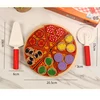 Wooden Quality Cut And Cut To See Pizza Cakes Children's Cake Kitchen Play House Simulation Toys Children's Chef Toys 4