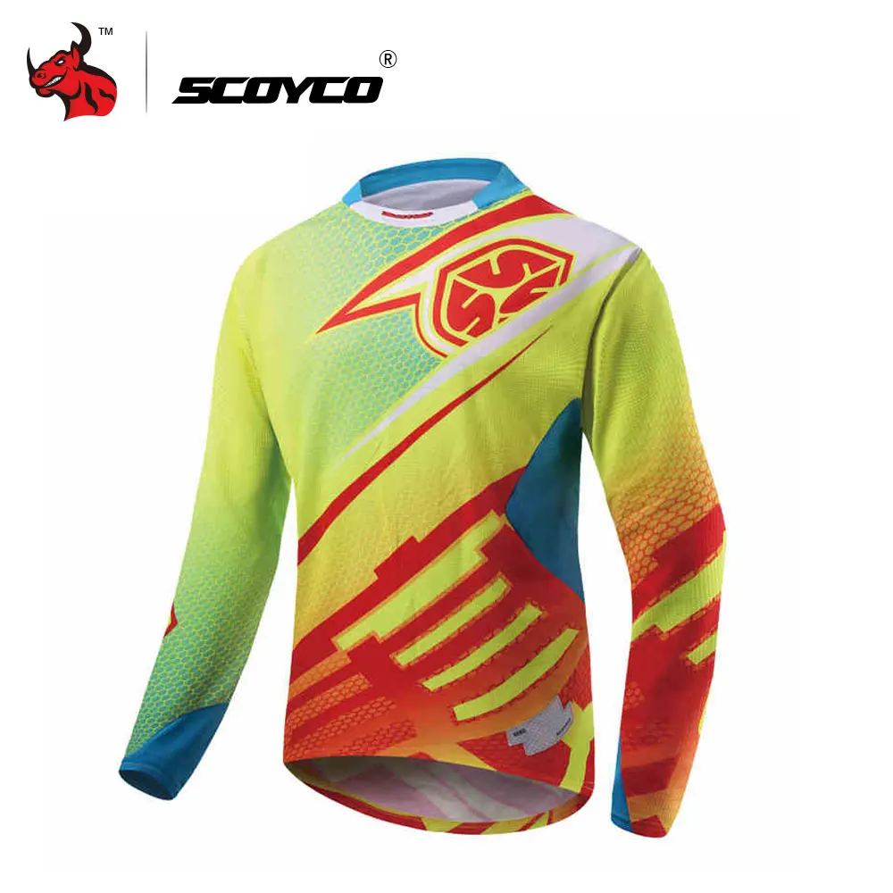 

SCOYCO Motorcycle Jacket Off-road T-shirt Ride Bicycle Long-sleeve Shirt Motocross Jersey Moto Jersey Jaqueta Motoqueiro