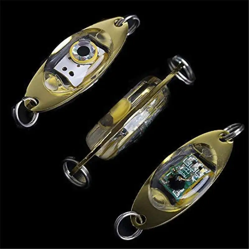 5pcs Fishing LED Lighted Bait Flasher Bass Walleye Lures Attractant