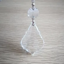 50 мм 50 шт. Кленовый лист с восьмиугольником хрустальные бусины витражная люстра прядь гирлянды DIY для продажи