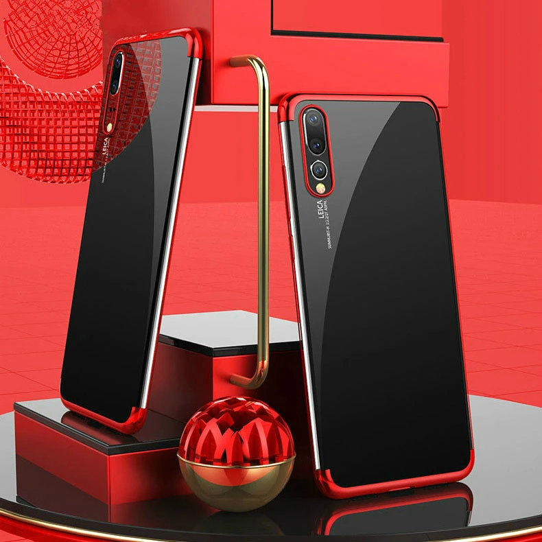 

Case For Samsung Galaxy A9 2018 Cover Transparent TPU Soft plated Coque Shinning Back Cover For Samsung A7 2018 cases a750 Funda
