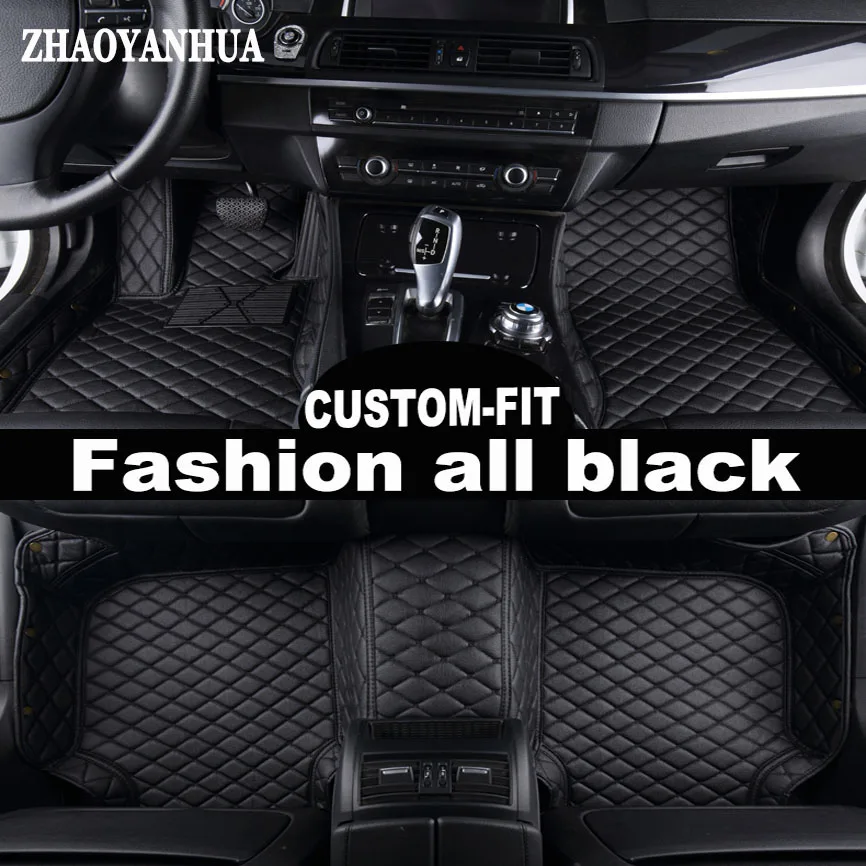 ZHAOYANHUA Custom fit car floor mats special for BMW X5 E70 F15 Leather