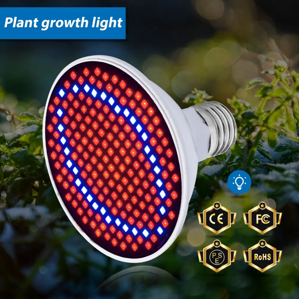 

2PCS LED Grow Light E27 Full Spectrum Led Phytolamp 6W 15W 20W Greenhouse Tent Growing Light For Plant Hydroponics Fito Led Bulb
