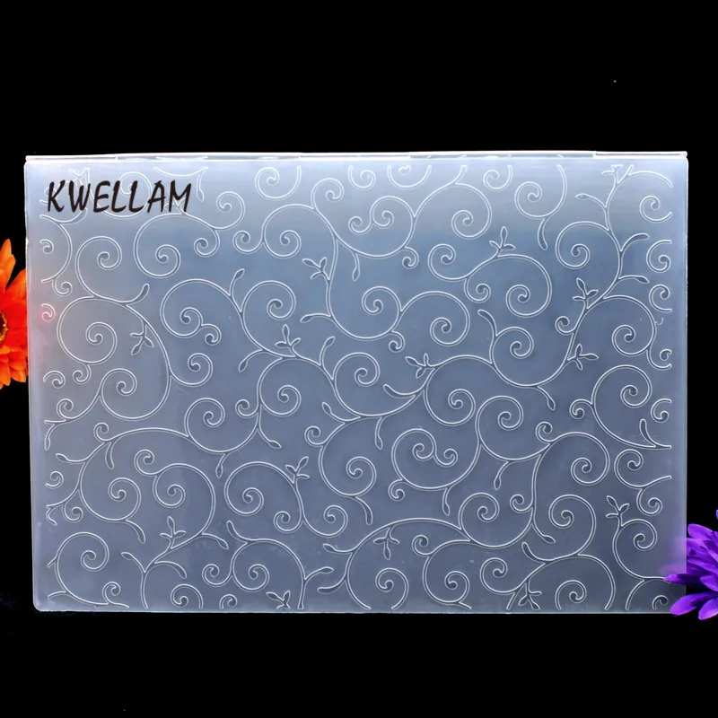 

A4 Size Leaves Plastic Embossing Folder For Scrapbook DIY Album Card Tool Plastic Template 29.7x21cm KW691064