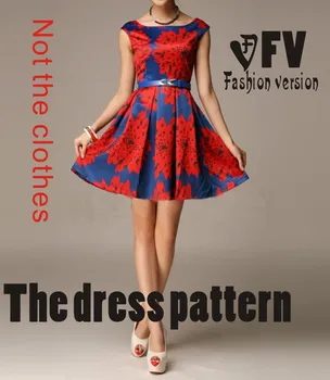 

The dress Dresses Sewing Pattern cutting drawing BLQ-30
