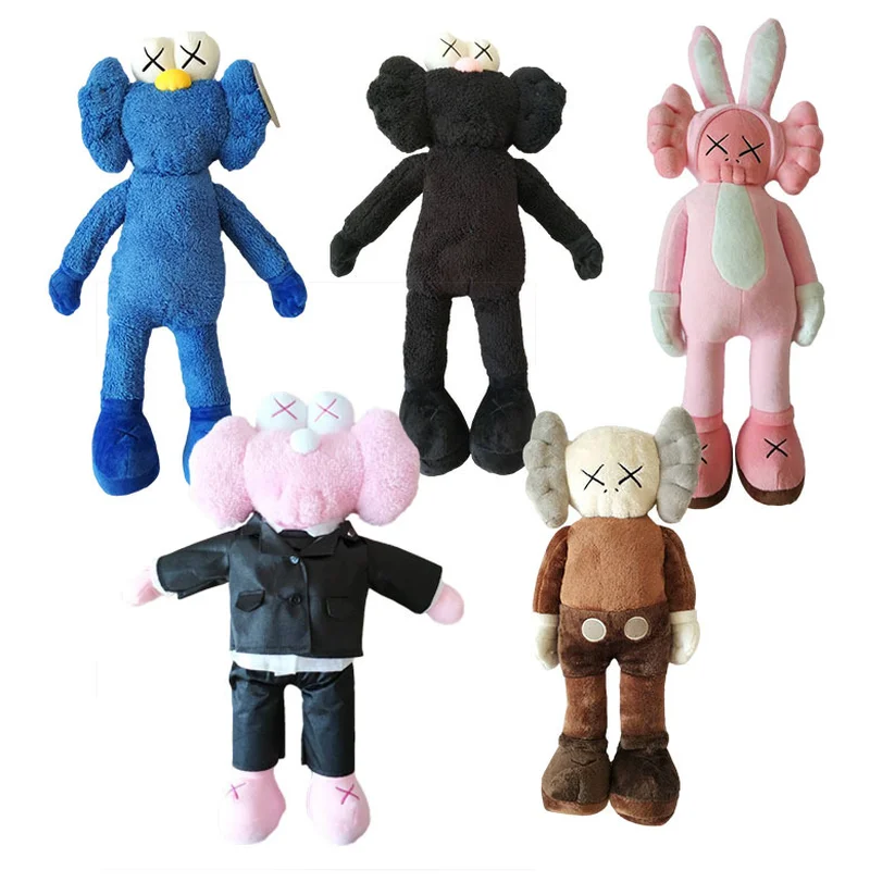 

50cm Kaws Thailand Bangkok Exhibition Sesame Street Kaws BFF Plush Doll Toy Hand-done Decoration Christmas Gift Anime Plush