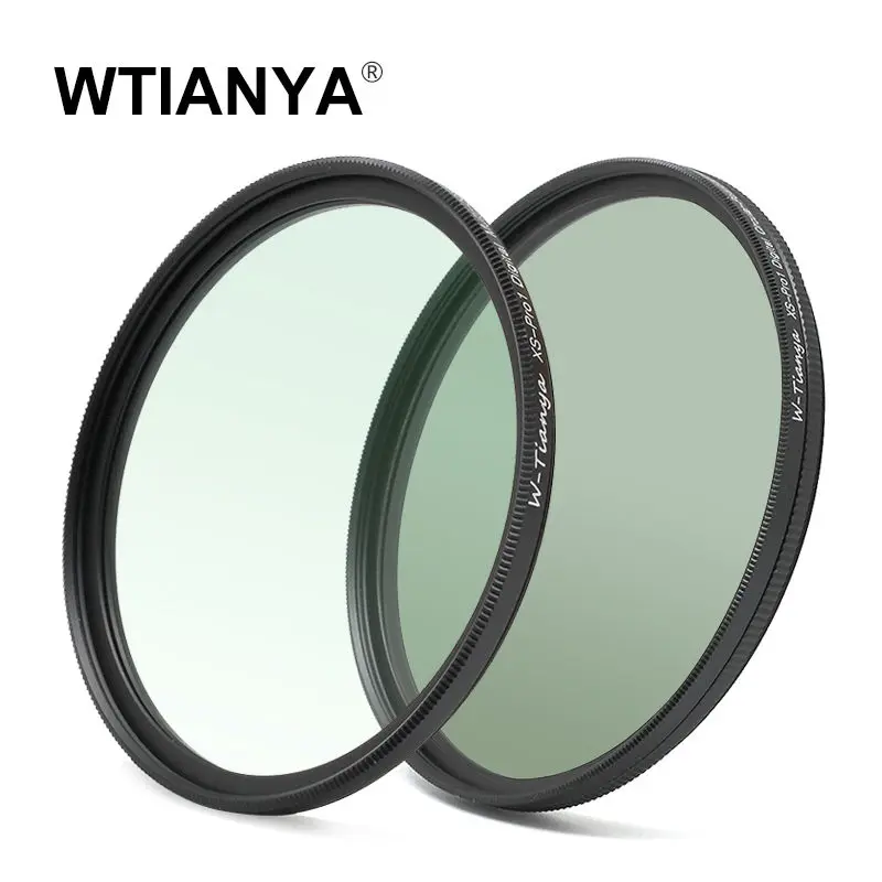 

(2PCS/Set) WTIANYA 72mm SLIM Circular Polarizer Polarizing CPL Filter + 72 mm Multicoated MC UV Protective Filter HD