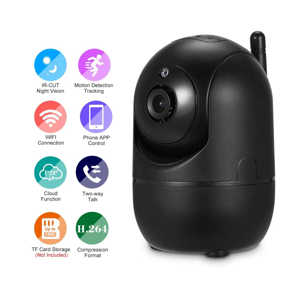 

1080P Wireless IP Camera Baby Monitor with Motion Detection Tracking for Baby/Store/Elder Monitoring Home Security WIFI Camera