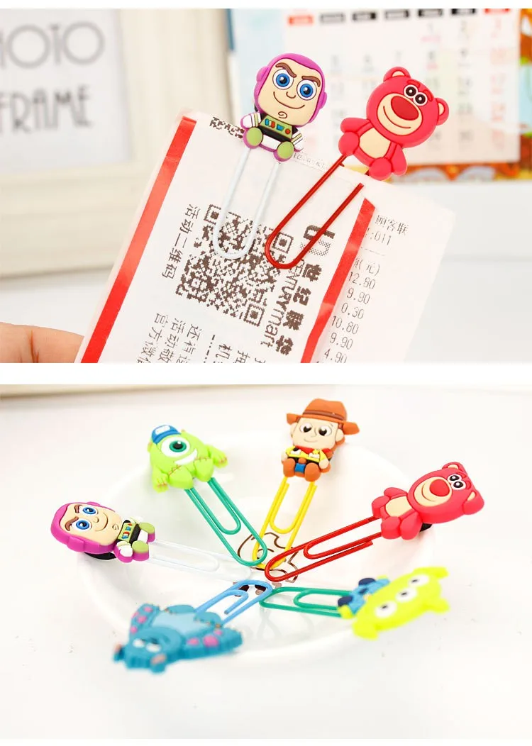 1 PCS Cute Cartoon Monster University Paper Clip Bookmark Promotional Gift Stationery School Office Supply Paperclip Bookmarks