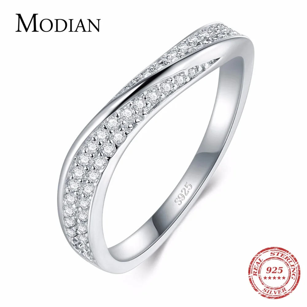 Modian Solid 925 серебристый неправильной формы Новое модное составное кольцо на палец