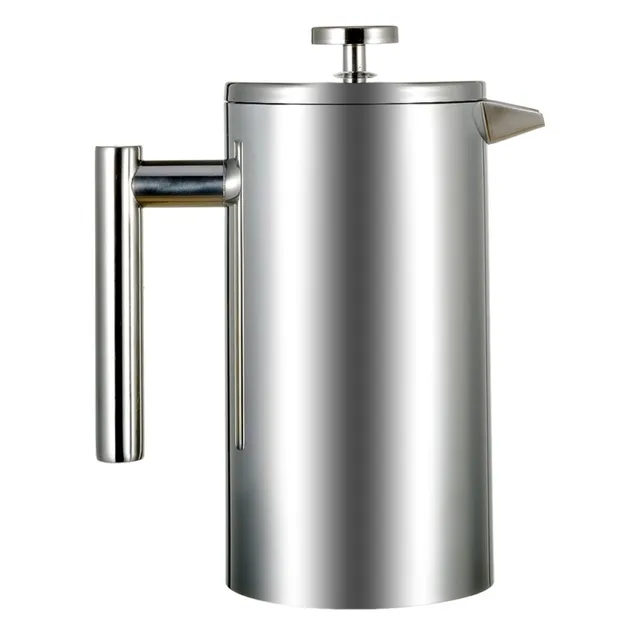 Cheap 350ML 800ML 1000ML Stainless Steel French Cafetiere Permanent Coffee Filter Baskets Espresso Maker with Double Wall High Quality Cheap 350ML 800ML 1000ML Stainless Steel French Cafetiere Permanent Coffee Filter Baskets Espresso Maker with Double Wall High Quality