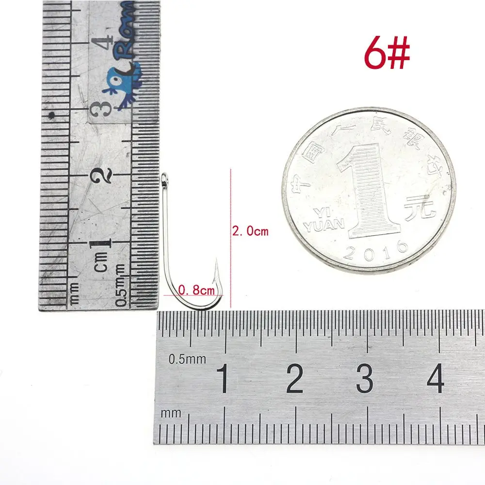 Rompin 50 шт./лот О 'Шонесси 9255 рыболовные крючки из нержавеющей стали с длинным хвостовиком для соленой воды с колючими морскими рыбками джиг Крючки Размер 6#-7/0 - Цвет: size 6