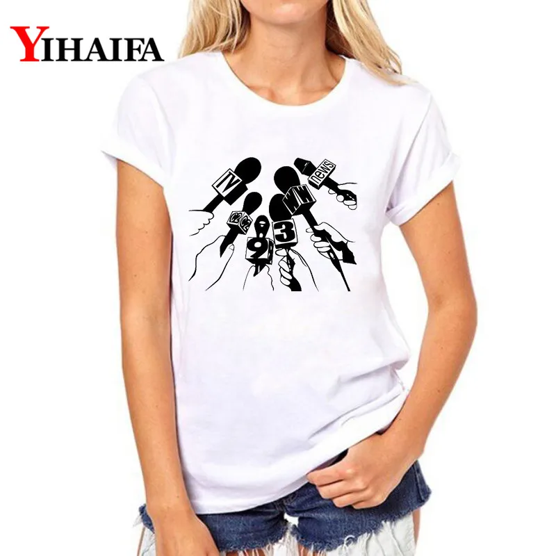 

YIHAIFA New Pattern 3d Print Graphics Tee Summer Woman Short sleeve T-shirt Female Casual Pullover Tops Women White T Shirts