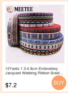 Meetee 10Meters 50mm Ethnic Jacquard Polyester Webbing Costume Belt Decoration Lace Ribbon DIY Bags Strap Band Sewing Accessory