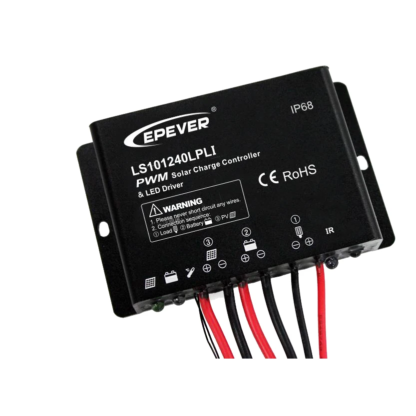 

20A PWM Solar Charge Controller With Built-in LED Driver 12V/24V LandStar LPLI Series Lithium Battery Waterproof Solar Regulator