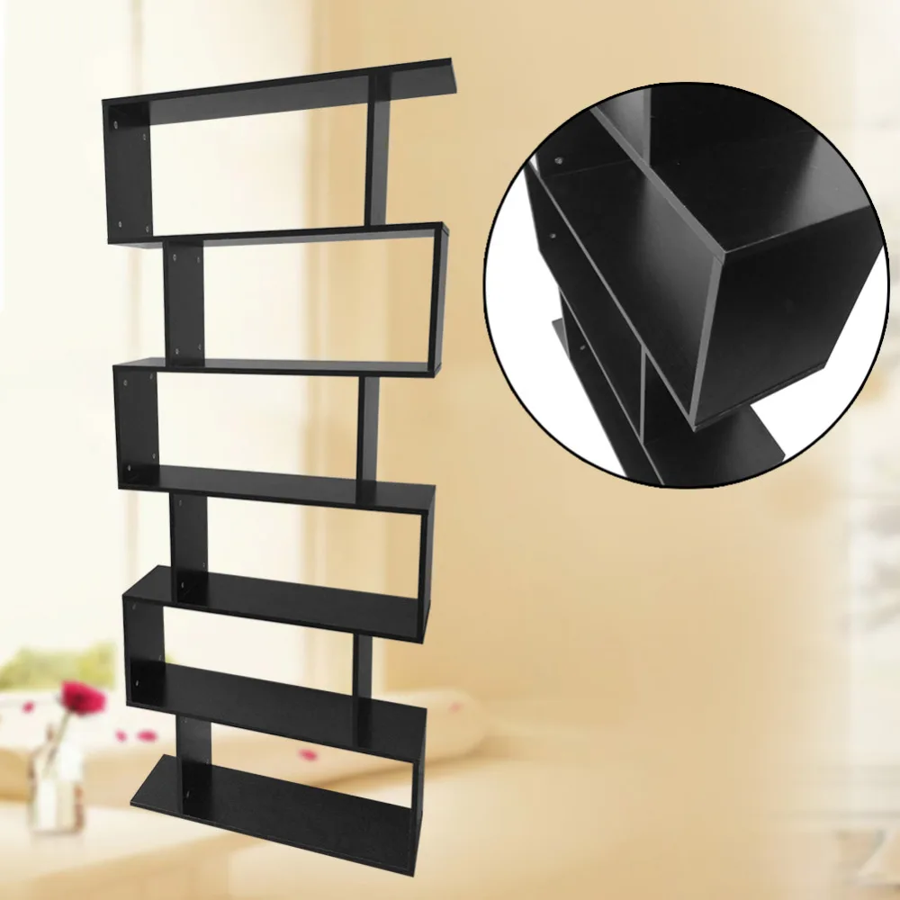 Creative 6 Level Tiers Book Shelf Unit Cube Storage Bookcase Display