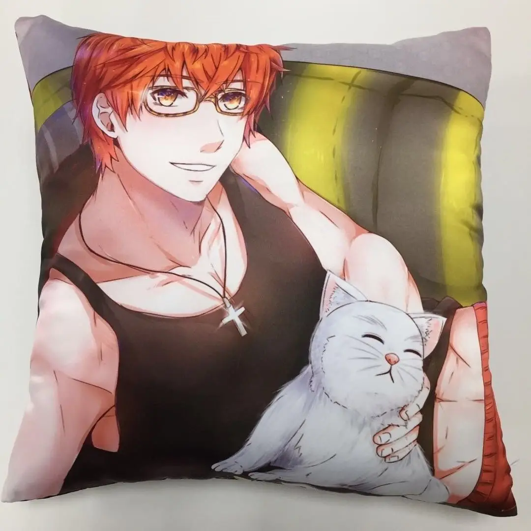 Mystic Messenger 707 Kaname двухсторонняя подушка чехол s обнимающая Подушка Чехол для