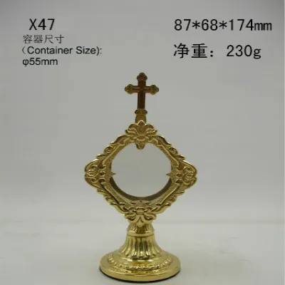 Святая коробка качество Reliquary catol продукты Monstrance Эстетическая хорошая церковь Ostensorium крест Декор Иисуса лорда ужин