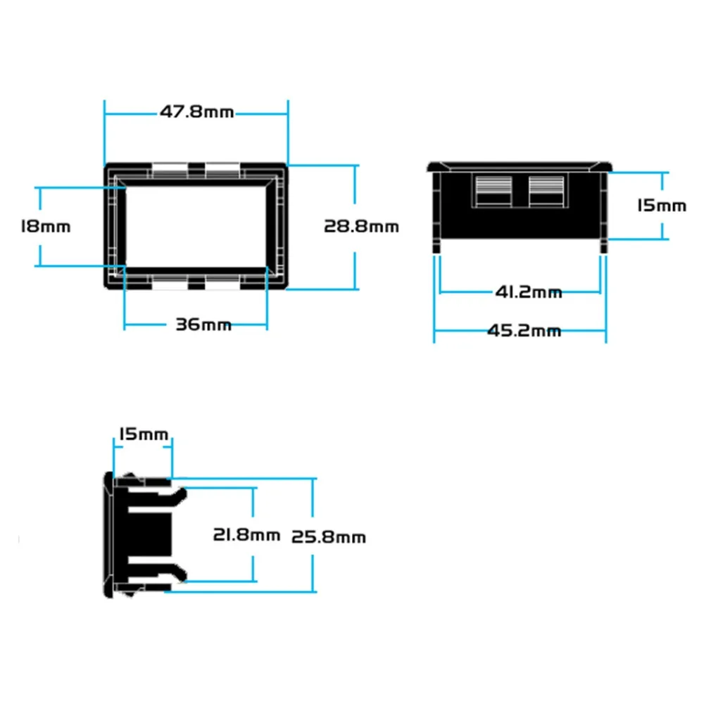 ANENG DC 0-100V 10A двойной светодиодный цифровой вольтметр Амперметр Напряжение AMP мощность автомобильный монитор