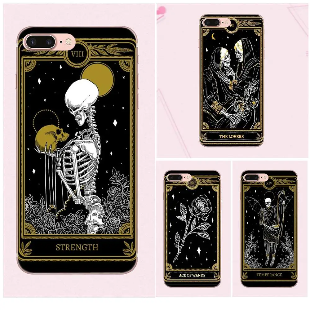 

Soft Design For Sony Xperia Z Z1 Z2 Z3 Z4 Z5 compact Mini M2 M4 M5 T3 E3 E5 XA XA1 XZ Premium Cool Card Black The Marigold Tarot