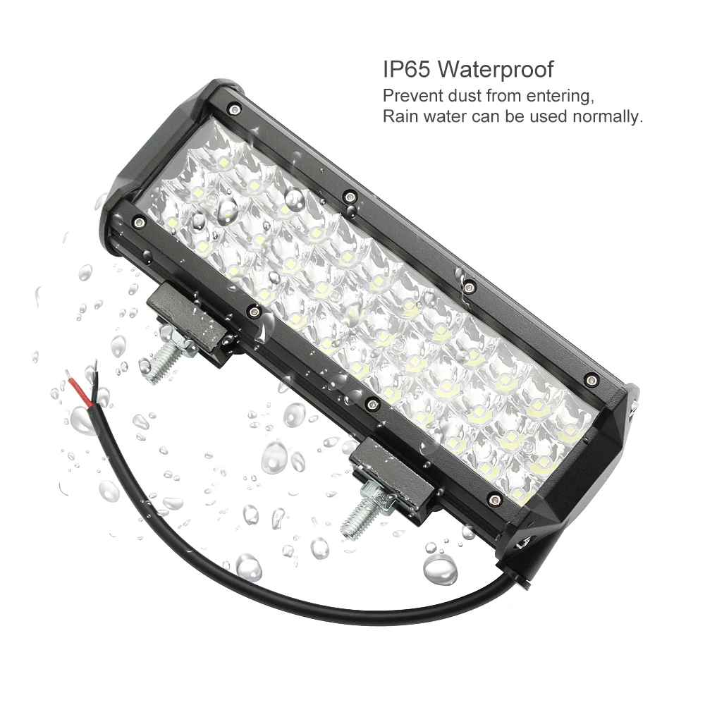 2 x Coche de Metal Off-Road 4WD Barra de luz LED de trabajo Kit de Montaje del Soporte Lado Negro