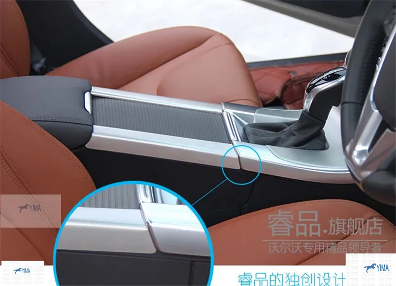 

Better protector! Central Armrest Cup Holder Panel Side cover For VOLVO XC60 / S60L / S60 / V60