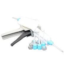 Эпоксидный клееевой пистолет 50 мл 1:1 ручной двойной компонент клеевой аппликатор+ 2 шт Duo-Pak эпоксидные картриджи+ 5 шт. миксер смесительная насадка