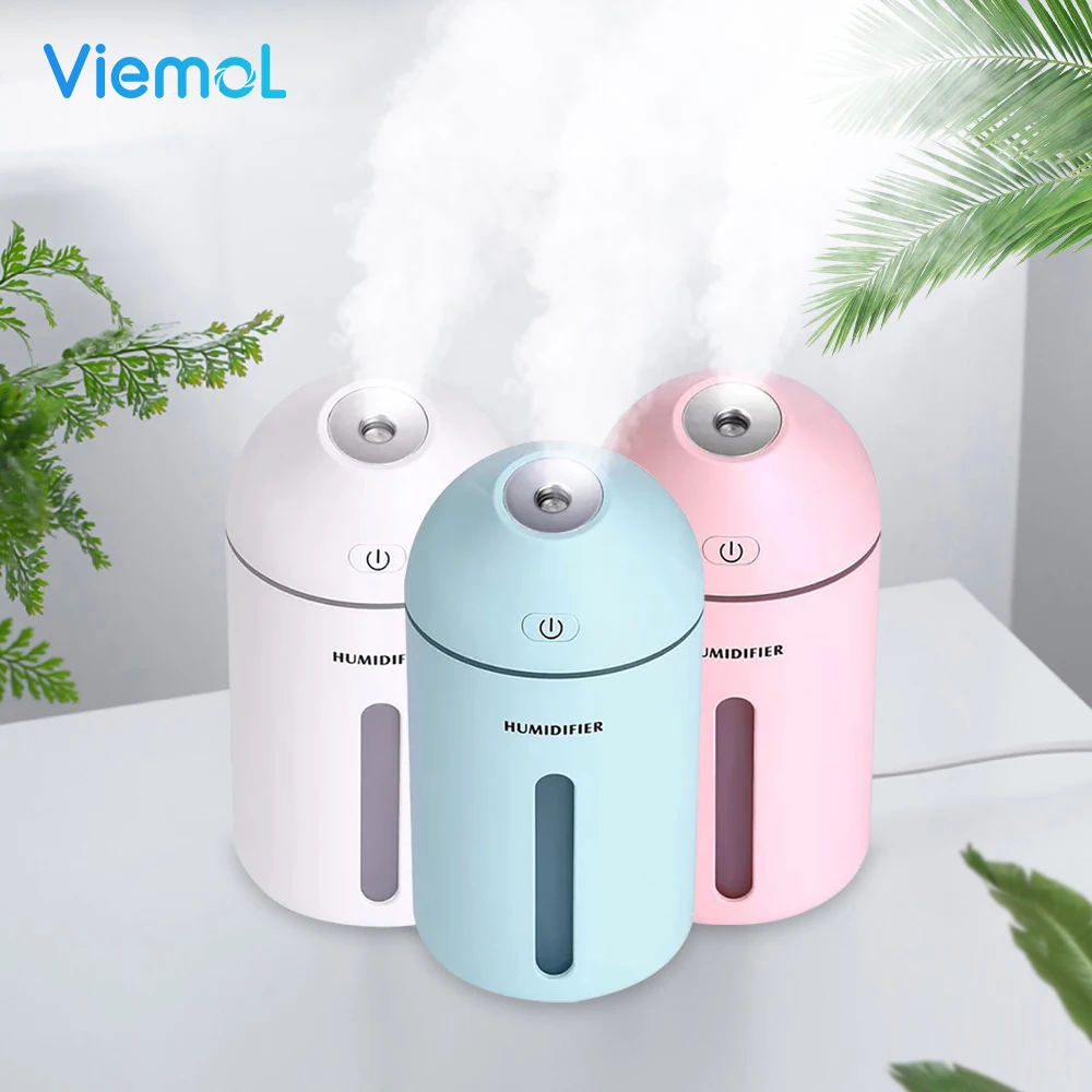 

Viemol 320ML White Aromatherapy Diffuser USB Ultrasonic Air Humidifier Mist Maker Aroma Essential Oil Diffuser for Home with LED