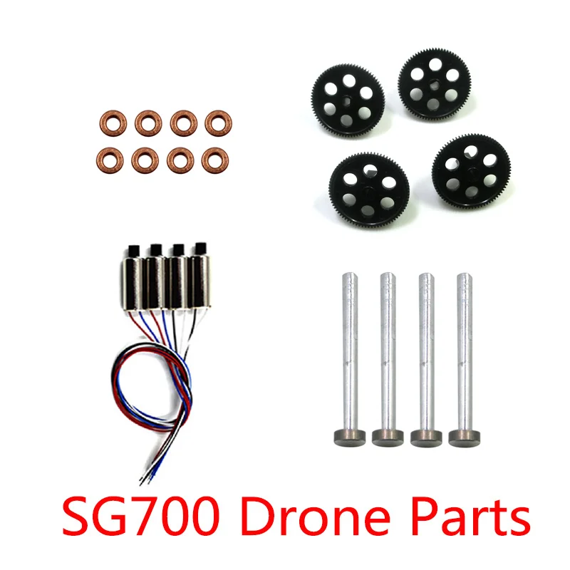 SG700 DM107 RC Drone Original Motors Engine Gears Propellers Cover Iron Shaft Parts Set Replacement Accessories Kits