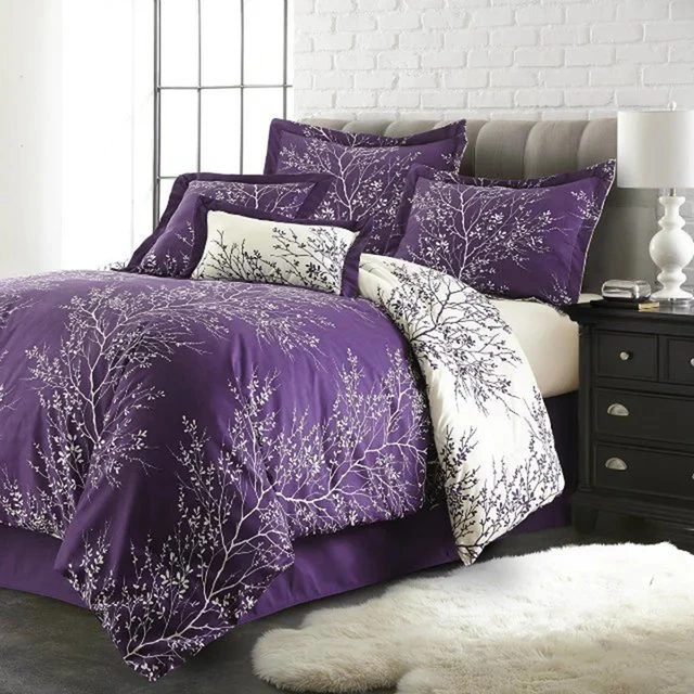 Wongs Bedding Purple Sets Tree Branch Duvet Cover Bed Set Wongs Bedding Purple Sets Tree Branch Duvet Cover Bed Set 2 Pillowcases Double Queen King