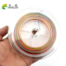 HENGJIA Высокое качество 100 м супер сильная многоцветная многонитевая ПЭ плетеная леска плетеная проволока