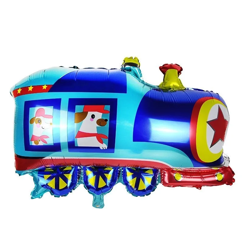 

1pc Large 71cm Blue Train Balloons Happy Birthday Party Decorations Kids Adult Babyshower Foil Helium Ballons Anniversaire