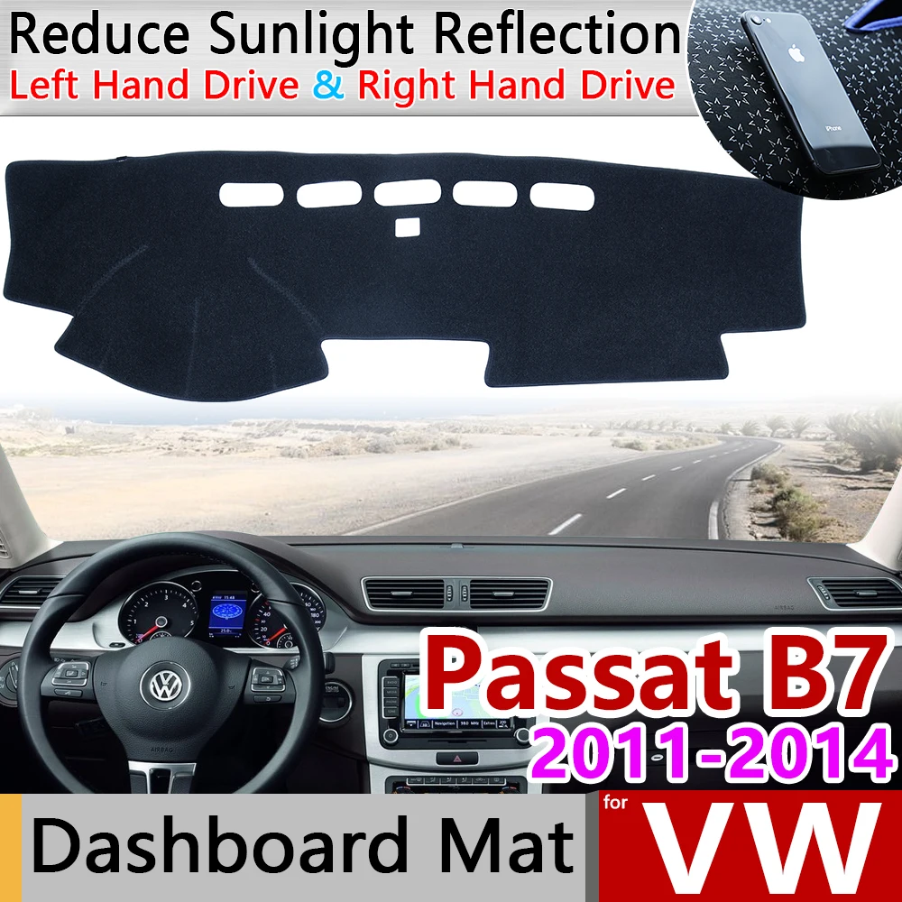 

for Volkswagen VW Passat B7 2011~2014 Anti-Slip Mat Dashboard Cover Pad Sunshade Dashmat Protect Carpet Accessories 2012 2013