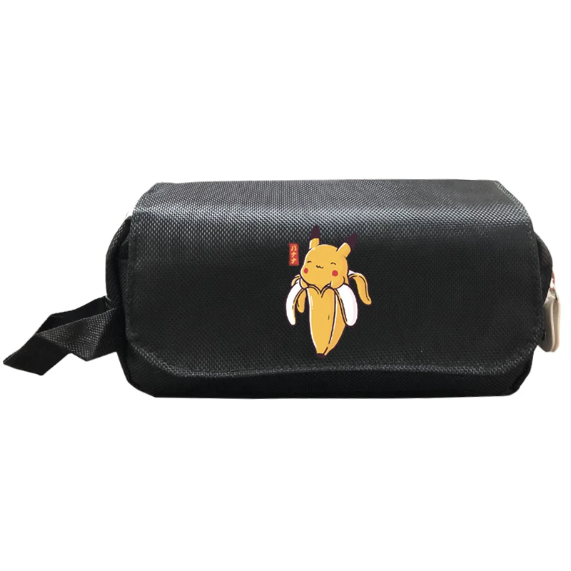 Черные школьные сумки для рюкзак для девочек-подростков Pokemon/pikachu/charmander женская сумка для книг большая школьная сумка Молодежный колледж отдыха - Цвет: pen bag 1