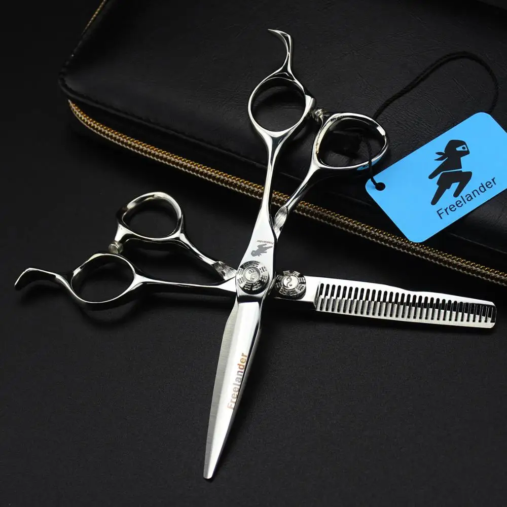 

6 Inch Professional Hairdressing Scissors Hair Cutting and Thinning Shears Set Salon Barber Tai Chi screw scissors