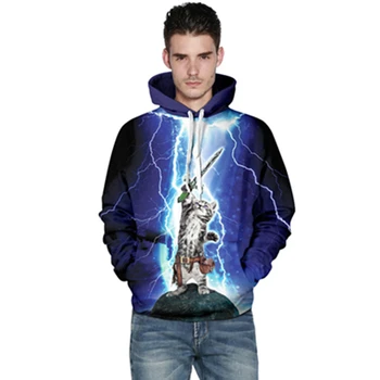 

Harajuku 3D Print Animal Hero Cat Sweatshirts Fashion Long sleeve with hat Men Women Cute Hoodies Cartoon Hoody Hooded Pullover