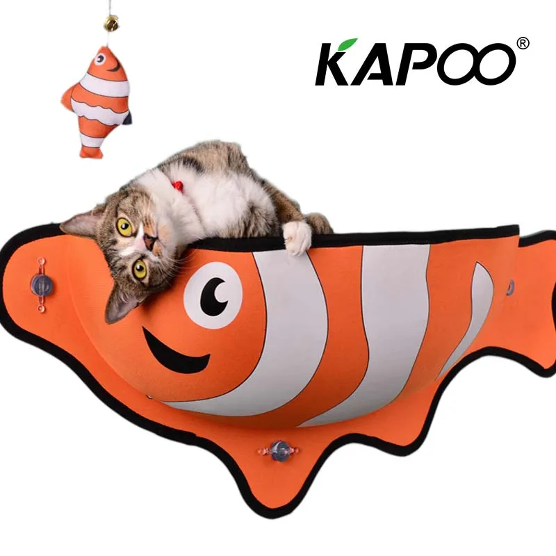 

Cat hammock dog hammock small pet hammock adsorption cute pet hammock aerial castle cat play leisure home