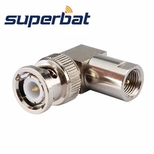 Superbat BNC штекер для FME штекер правый угол RF адаптер разъем для беспроводной