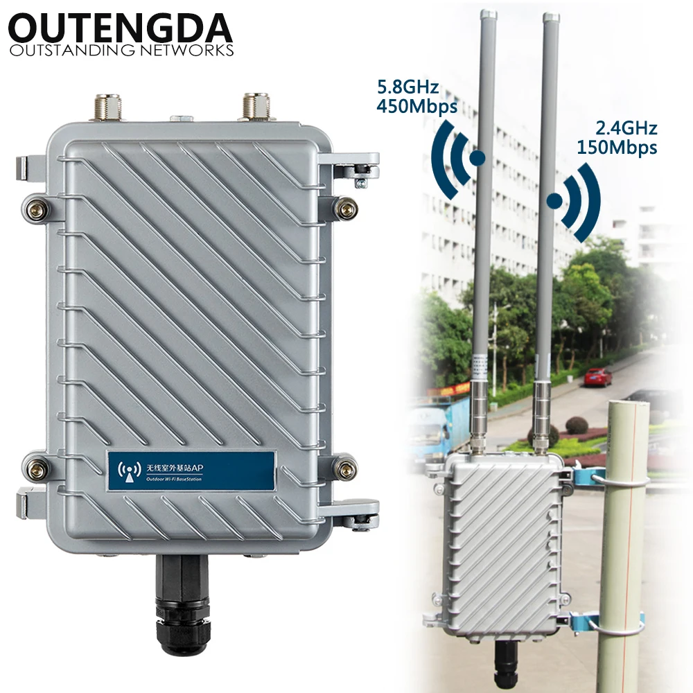 600 Мбит/с двухдиапазонный 2 4G и 5 8G Открытый CPE AP роутер Wi Fi усилитель точки доступа