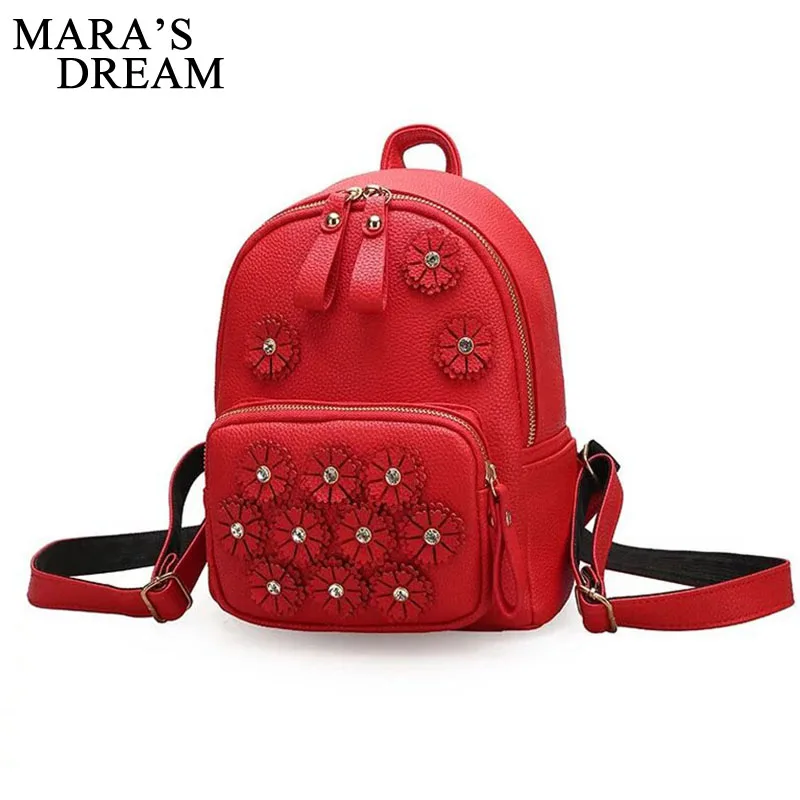 

Mara's Dream Flowers Backpack Fresh Style Backpacks For Teenage Girls School Bags New Floral Women Bag Fashion Small Sac A Dos