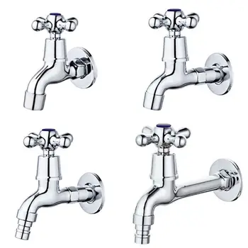 

5 Styles G1/2 Modern Fashion Garden Brass Lengthen Fast Open Faucet Washing Machine Cold Water Faucet Mop Pool Taps