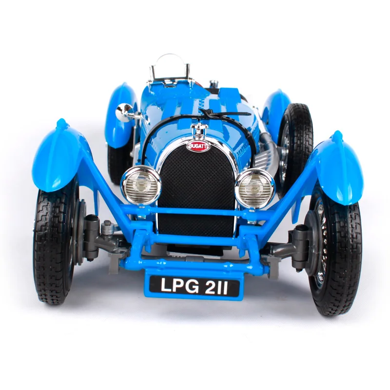 Bburago 1:18 1934 bugatti Тип 59 роскошный синий автомобиль литья под давлением 252*100*76 классическая модель автомобиля крутой автомобиль Коллекционирование для мужчин 12062