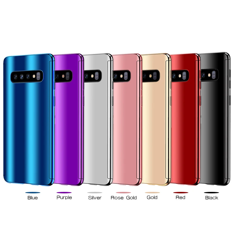 Чехол с полным зеркальным покрытием для Samsung Galaxy s10 s9 s8 plus Note 8 9 жесткий блестящий