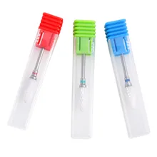 Вращающиеся электрические пилки для ногтей, маникюрный резак, инструменты для дизайна ногтей, 3 цвета, керамические сверла для ногтей, аксессуары для маникюрной машины