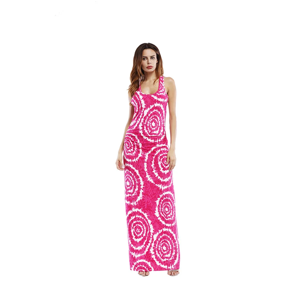 Long Dress Flower Print Strap Off Shoulder Belt Side Split Backless 2018 Summer New Hippie Sexy Maxi Dresses