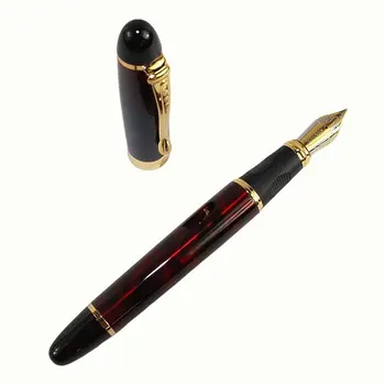 

5X Affordable Jinhao Luxury M Nib 18KGP Fountain Pen (Spider red)