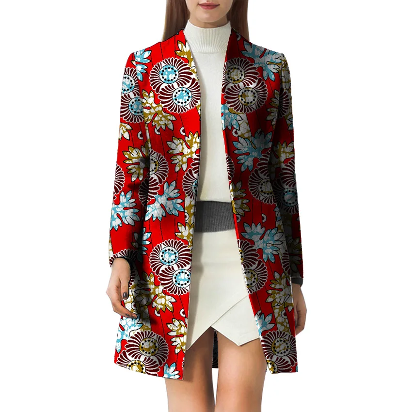 Trench Femelle 2 Manteaux Costume Africains Dame 1 6 3 Dashiki Mode Vêtements 4 Africaines 5 Batik Personnaliser Trenchs Femmes D'impression qZwvW4nI