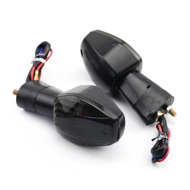 

Motorcycle Turn Signal Lights Blinker Accessories Indicators Black 1pair