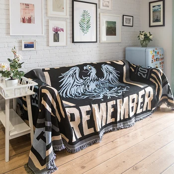 

American Goshawk Sofa Throw Eagle Thicken Bed Blanket Double Face Non-slip Mat Long Sofa Cover for Home Decor Blanket Throw
