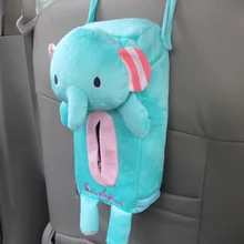 Прекрасный милый кролик медведь слон панда домашний офис Автомобиль Автоматический Автомобиль тканевые крышки для коробок салфетки бумажные держатели для полотенца чехлы